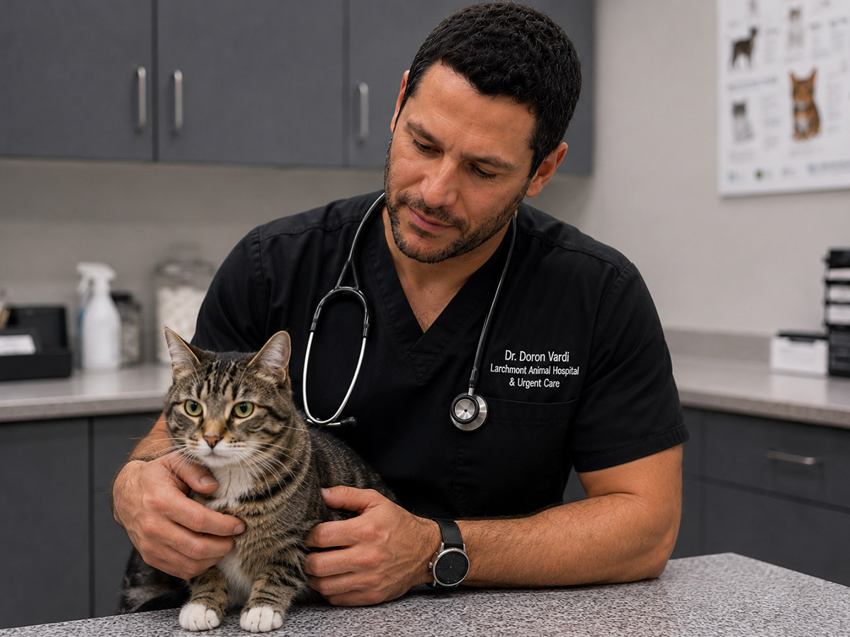 Dr-Vardi-800x960-1 Vet examining tabby cat.